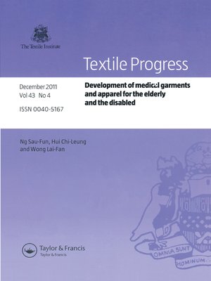 cover image of Development of Medical Garments and Apparel for the Elderly and the Disabled